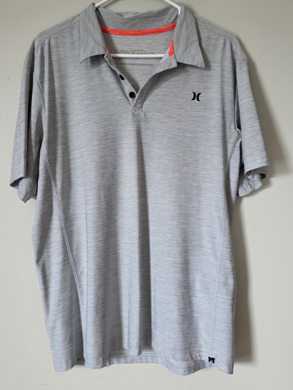 Hurley Men’s Light Gray Polo Shirt